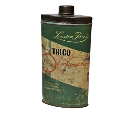 Lata de talco London Paris